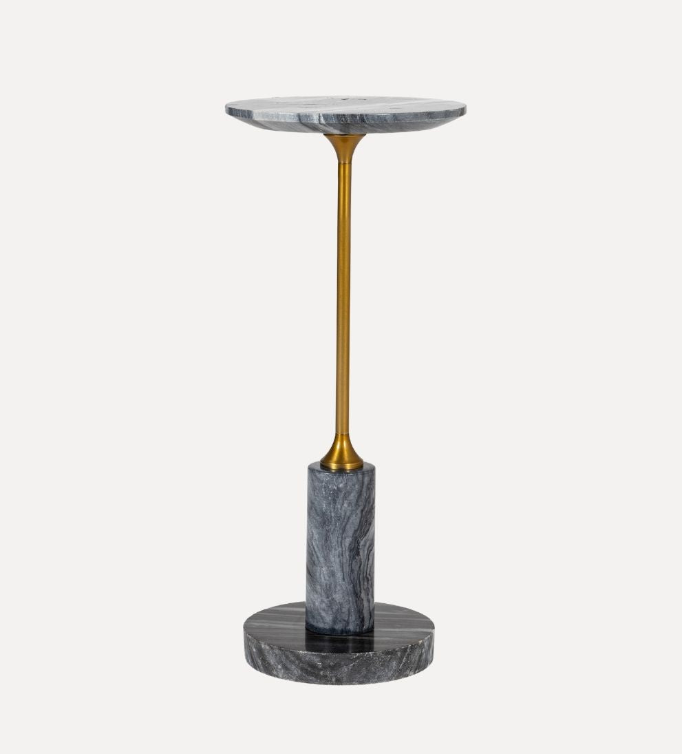 Madeline Drink Table - Black Marble Side Tables