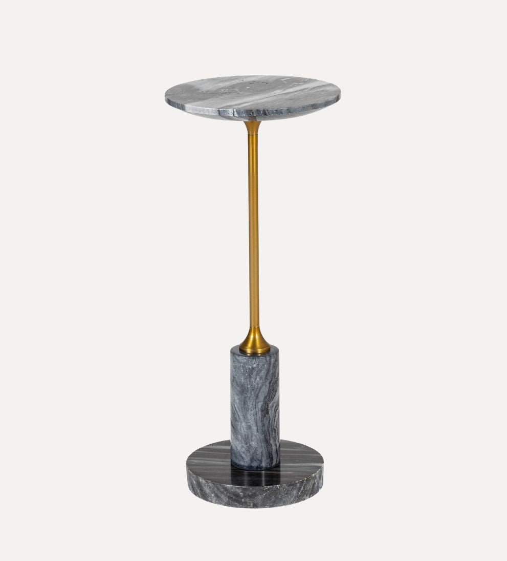 Madeline Drink Table - Black Marble Side Tables