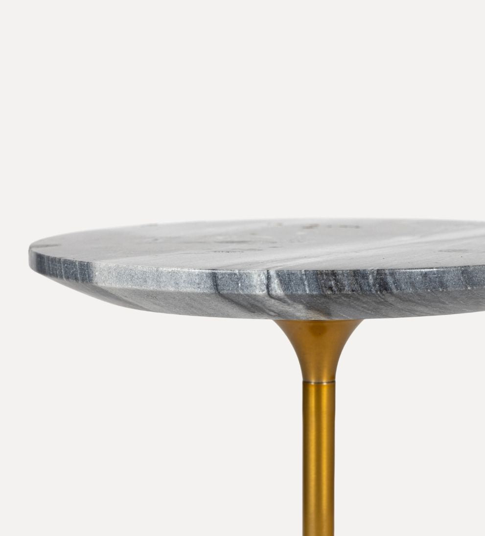 Madeline Drink Table - Black Marble Side Tables