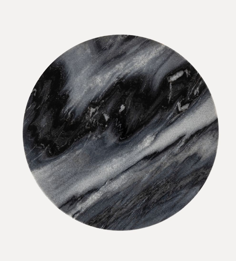 Madeline Drink Table - Black Marble Side Tables