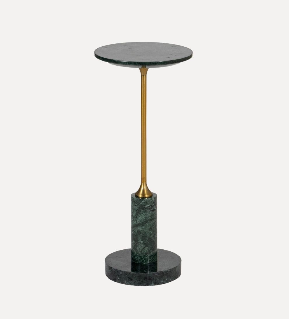 Madeline Drink Table - Green Marble Side Tables