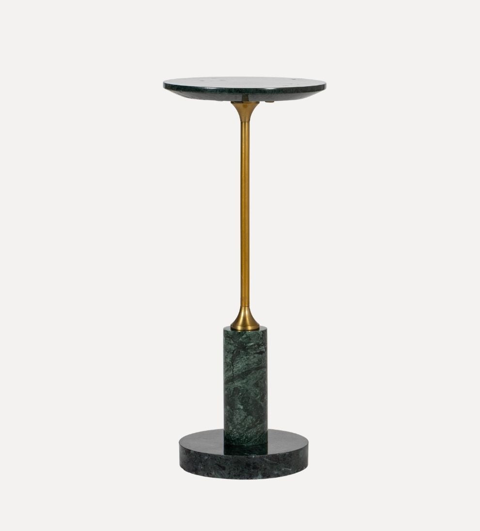 Madeline Drink Table - Green Marble Side Tables