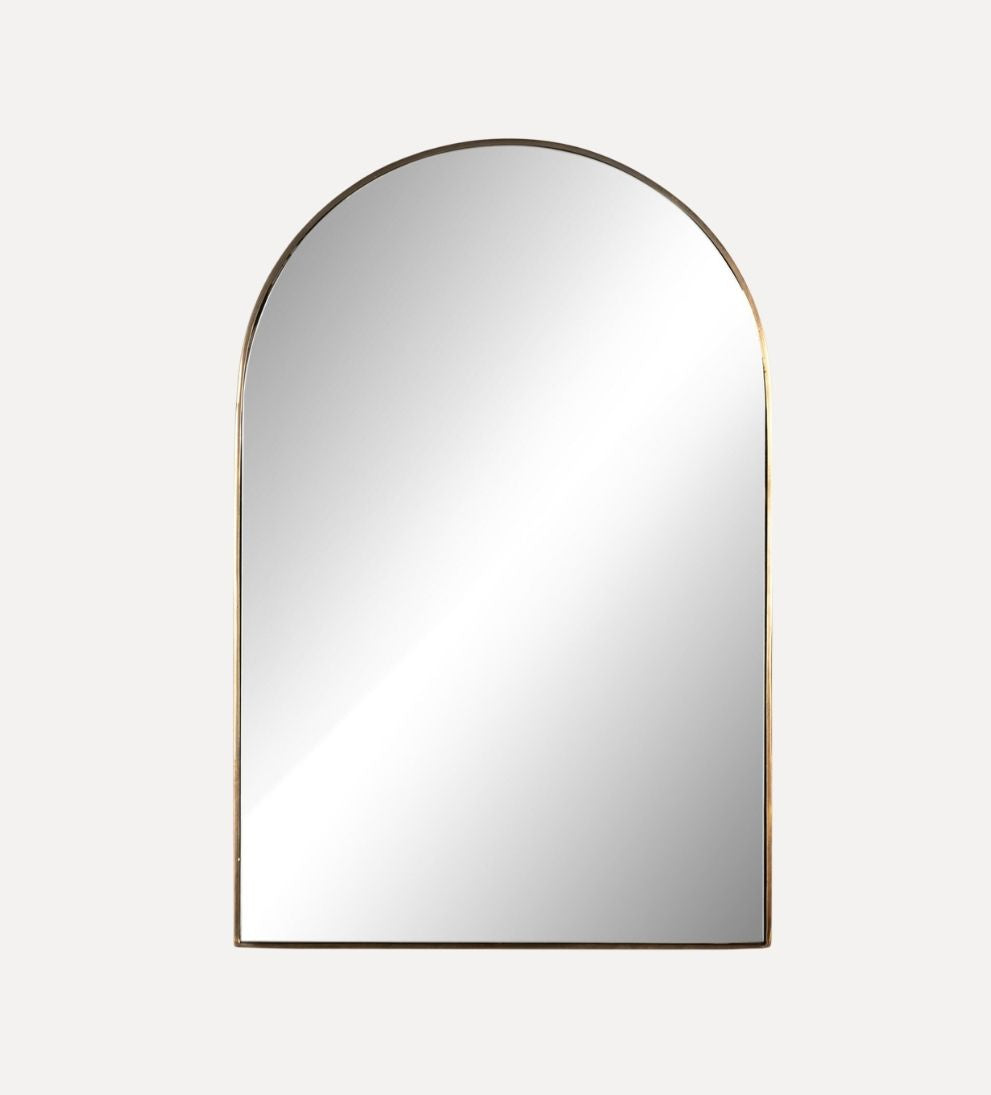 Georgia Small Mirror in Brass Wall Mirrors