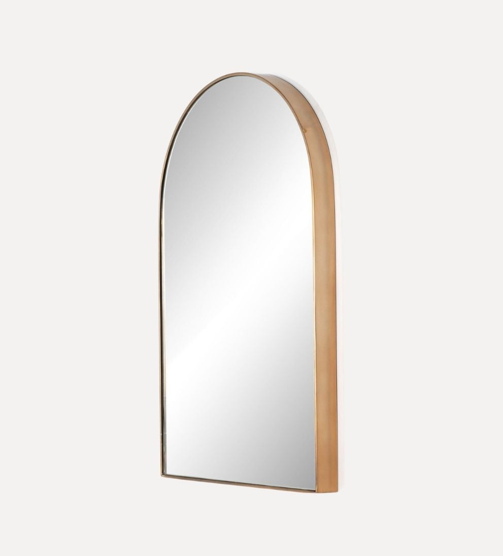 Georgia Small Mirror in Brass Wall Mirrors