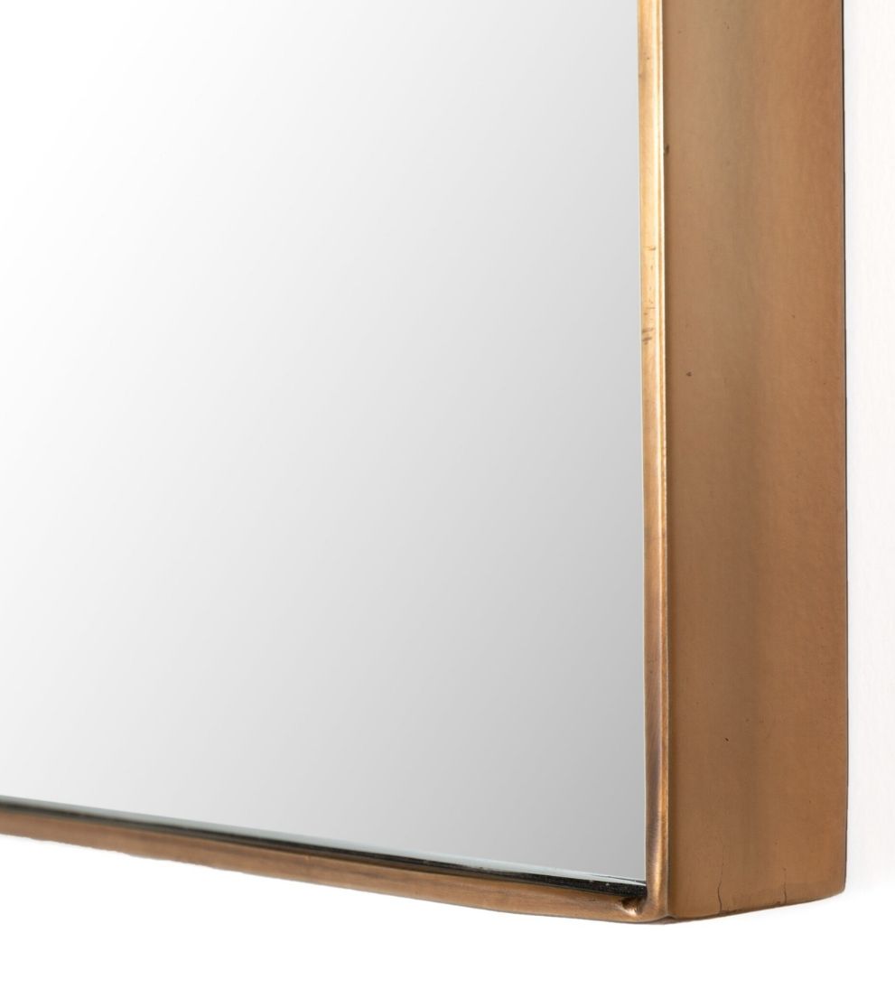 Georgia Small Mirror in Brass Wall Mirrors