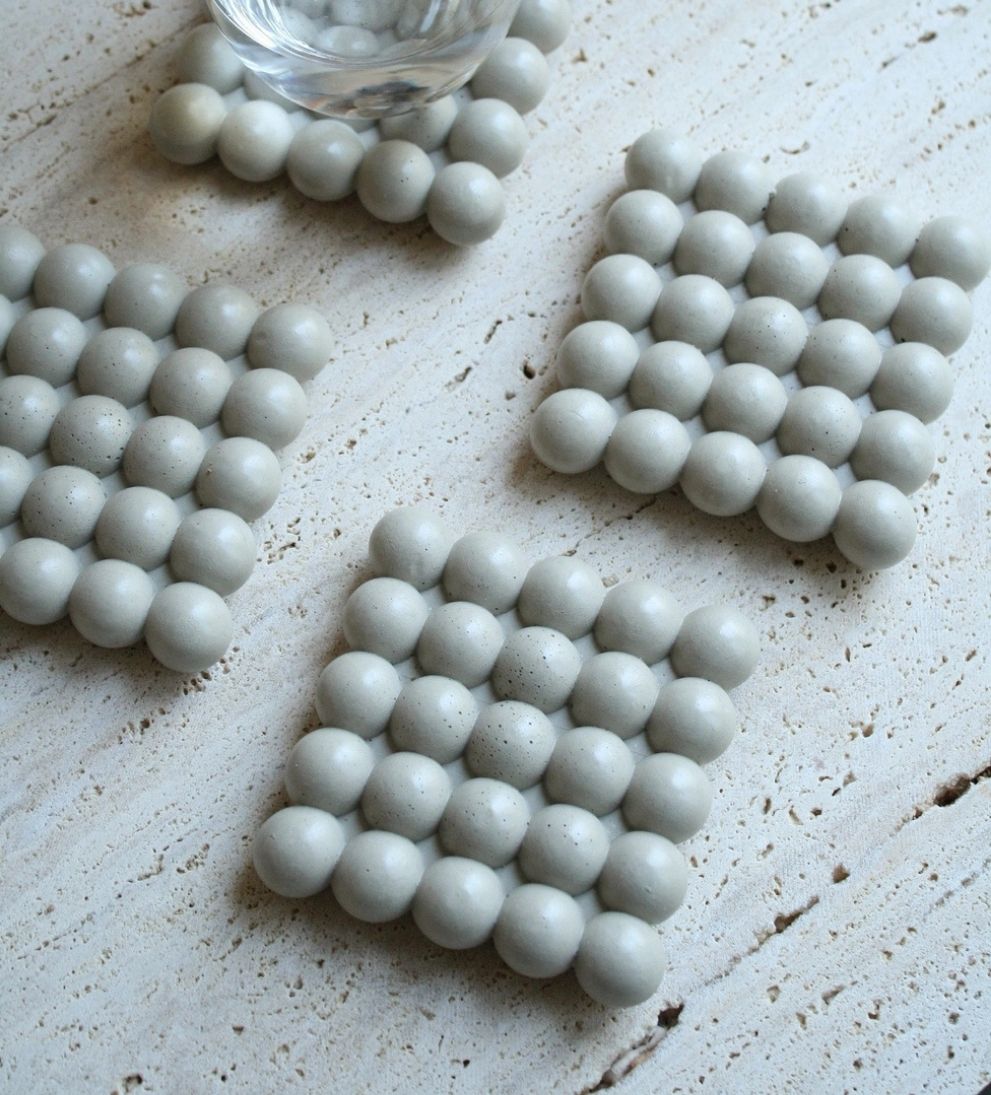 Bella Concrete Coasters Coasters