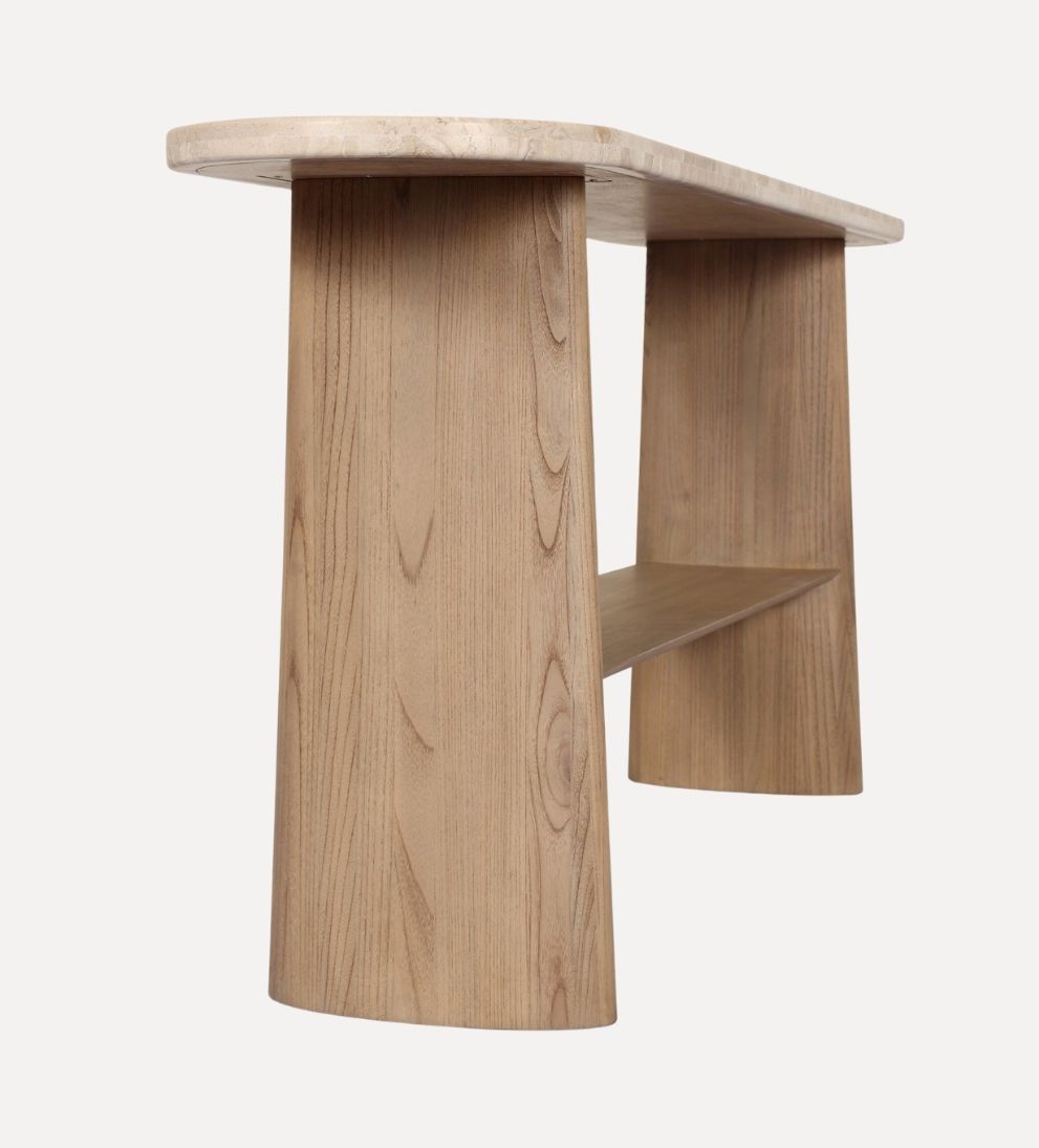 Ian Console Table in Sand Marble Consoles