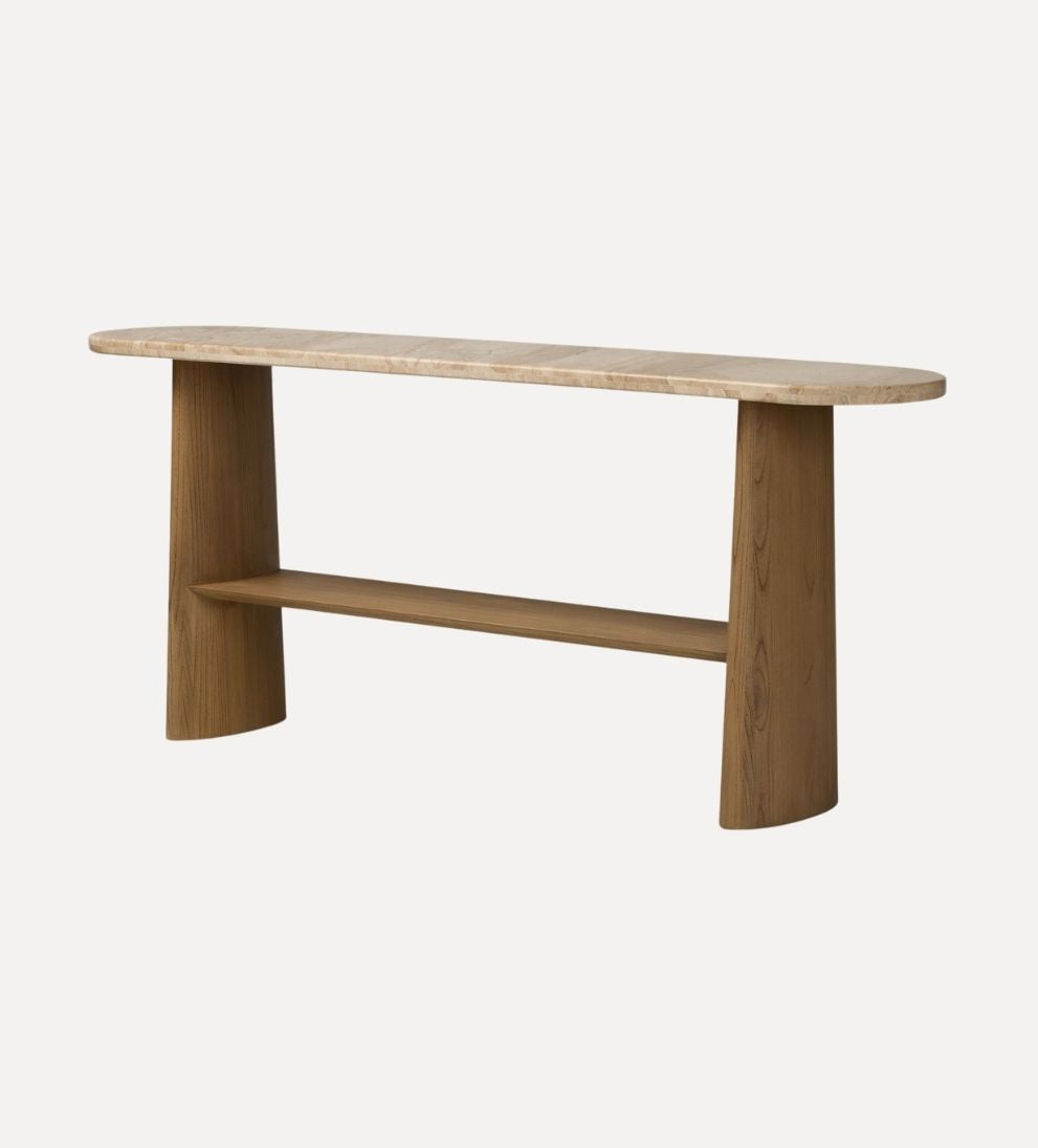 Ian Console Table in Sand Marble Consoles