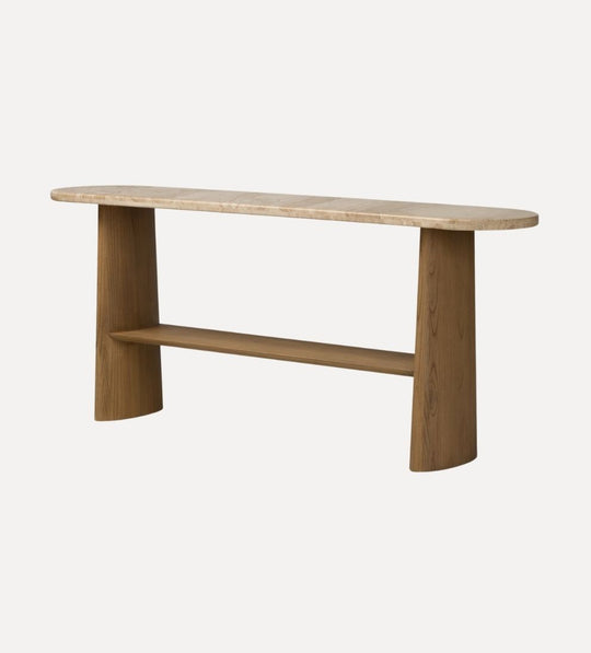 Ian Console Table in Sand Marble
