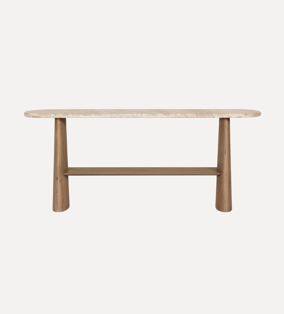 Ian Console Table in Sand Marble Consoles