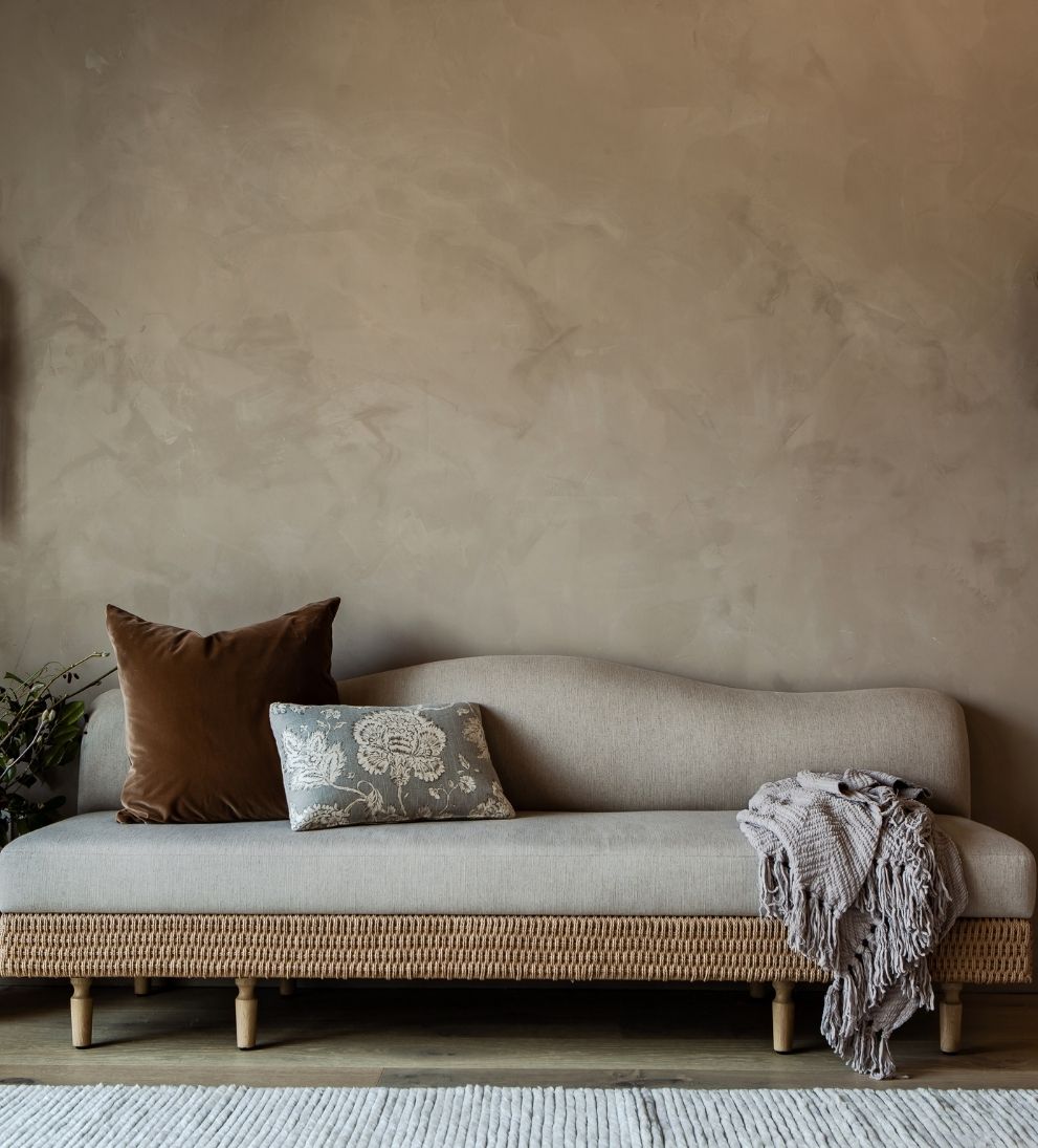 Iris Woven Linen Bench Benches