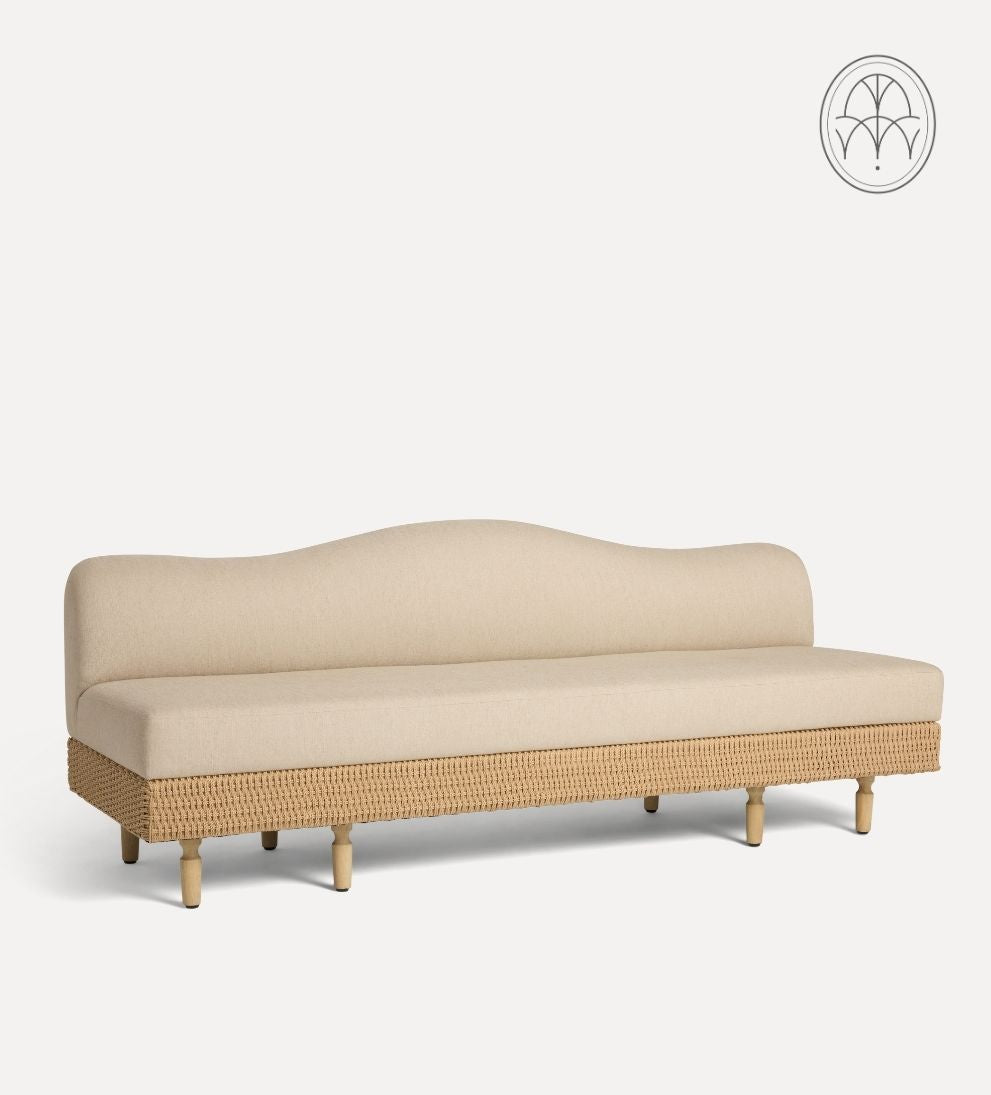 Iris Woven Linen Bench Benches