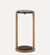 Julia Drink Table - Acacia / Marble Side & End Tables