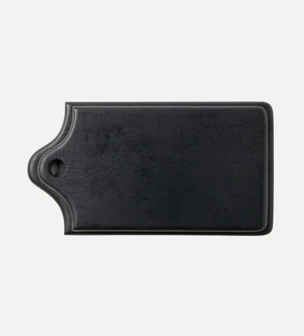 Jasper Ebony Serving Board, Set of 2 Cutting Boards