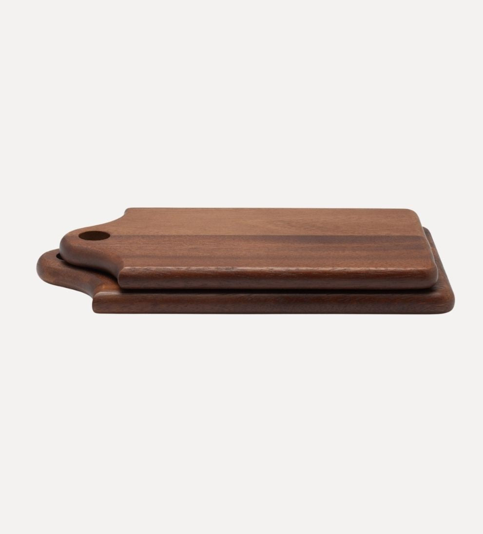 Jasper Walnut Serving Board, Set of 2 Cutting Boards