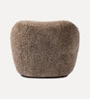 Julia Chaise in Taupe Shearling Chaises