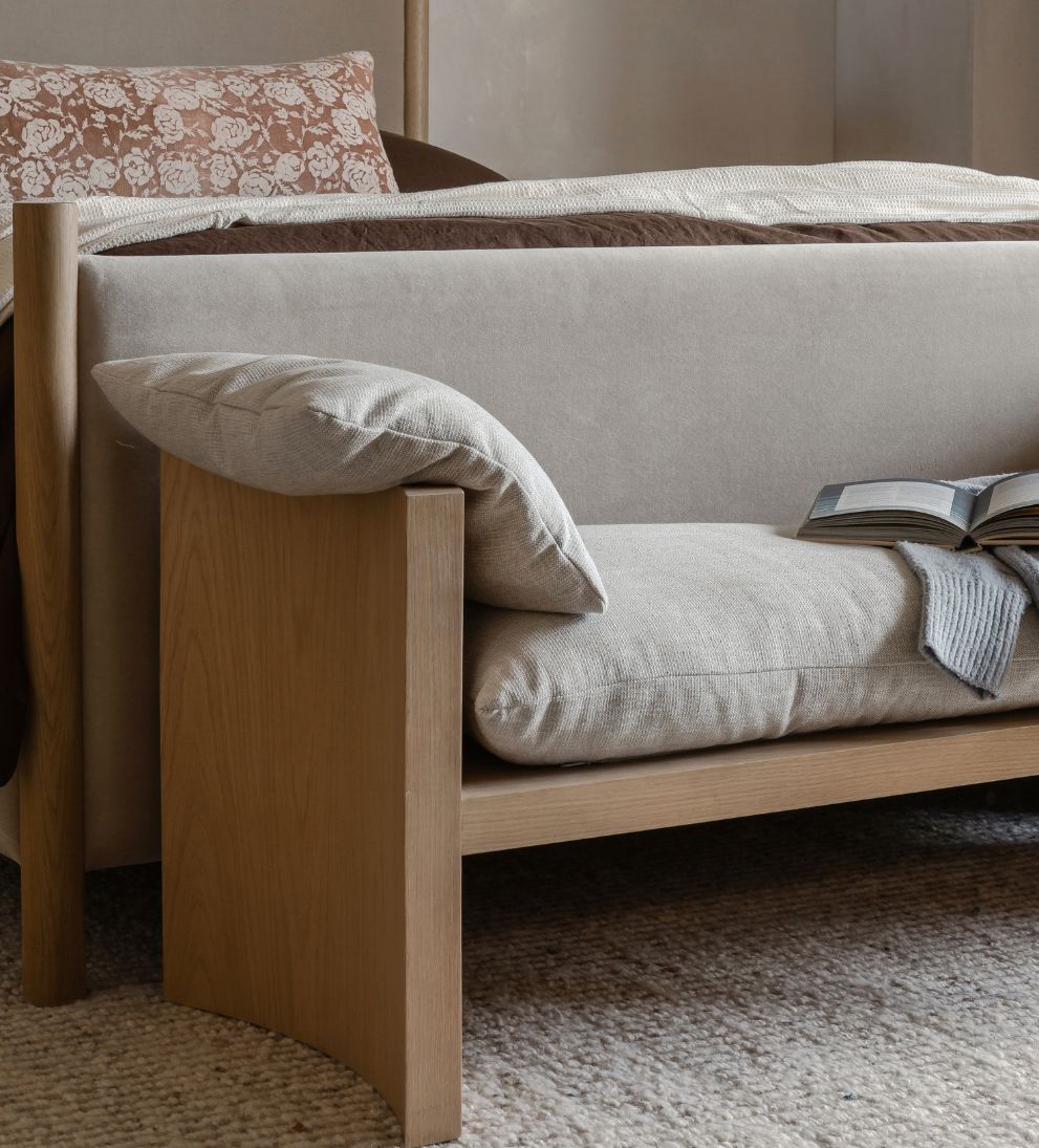 Katelyn White Oak Bench Benches