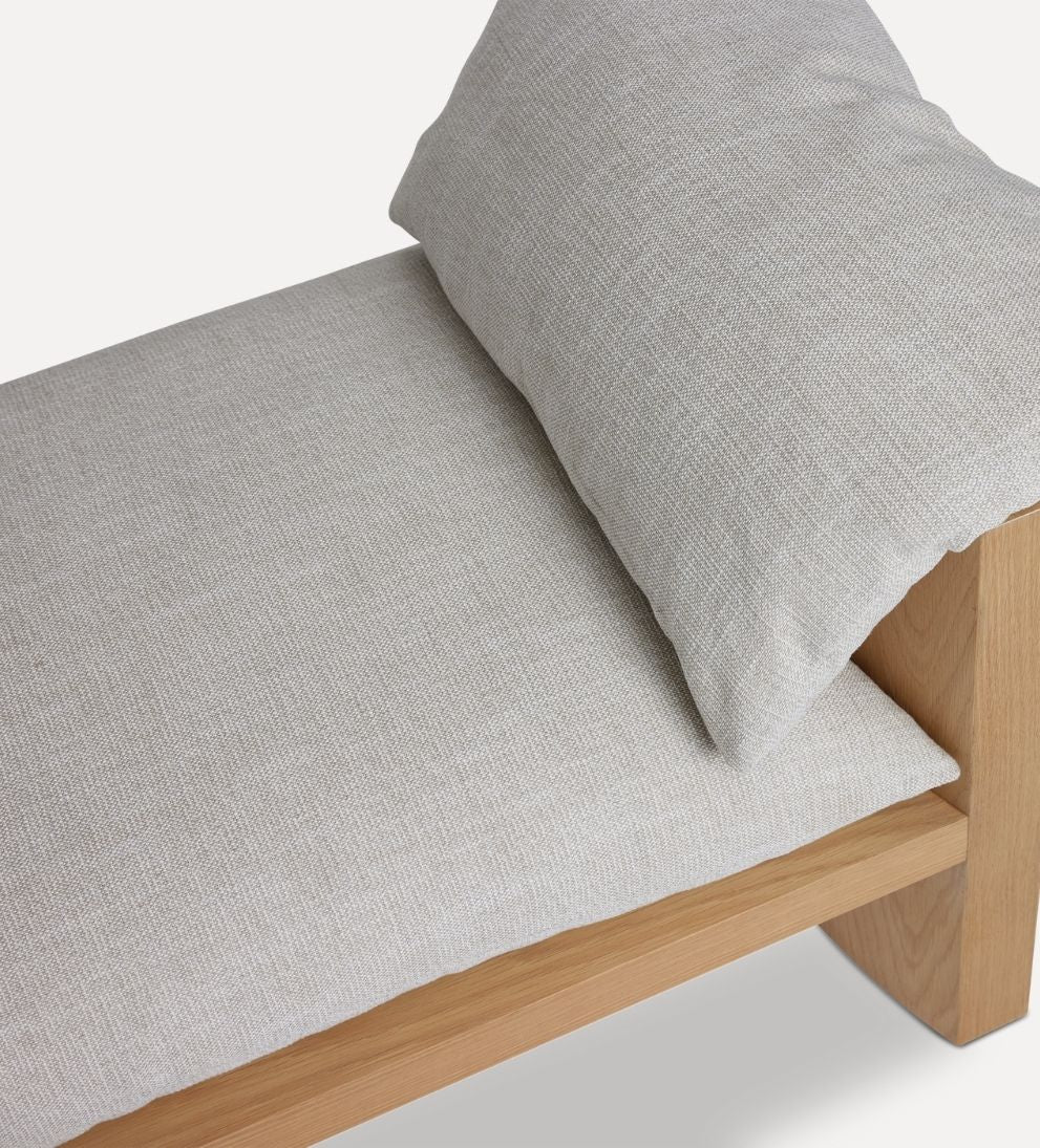 Katelyn White Oak Bench Benches