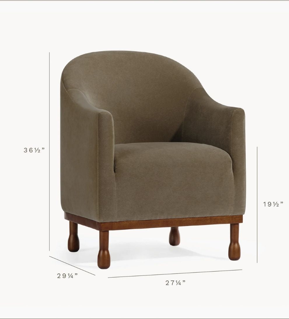 Kiernan Chair, Brown Lounge Chairs