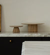 Knox Travertine Pedestal Decor