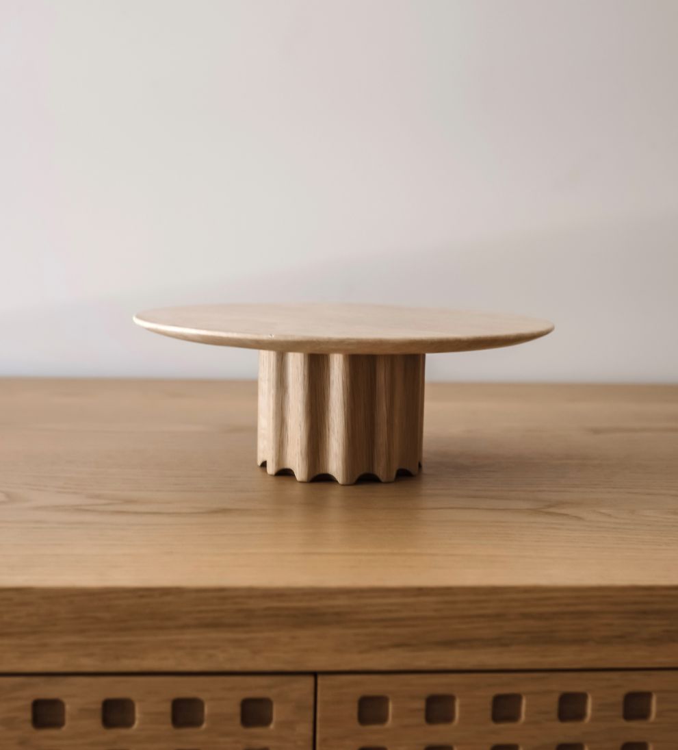 Knox Travertine Pedestal Decor