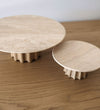 Knox Travertine Pedestal Decor