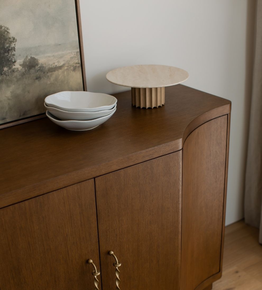 Knox Travertine Pedestal Decorative Object
