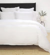 Langston Duvet Cover Set in White Bedding