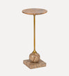 Lauren Drink Table in Brown Marble Side & End Tables