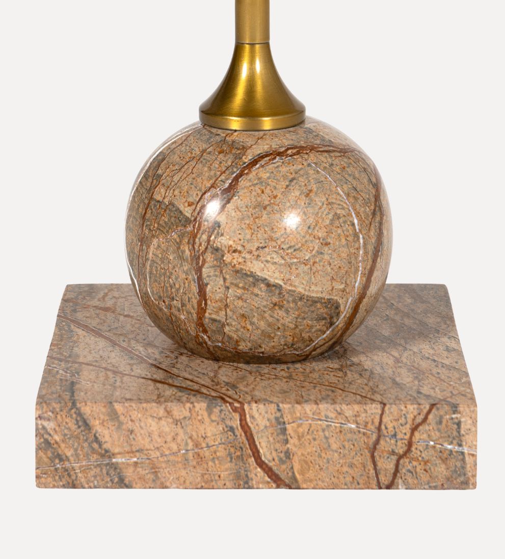 Lauren Drink Table in Brown Marble Side Tables