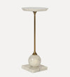 Lauren Drink Table - White Marble Side & End Tables