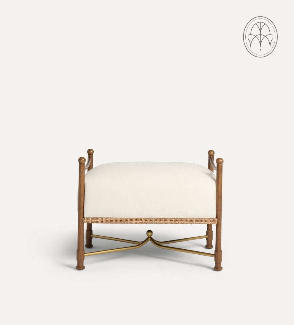 Lilac Upholstered Stool Ottomans