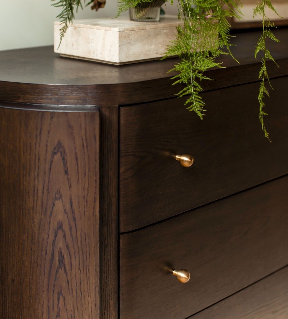 Logan Espresso Dresser Dressers