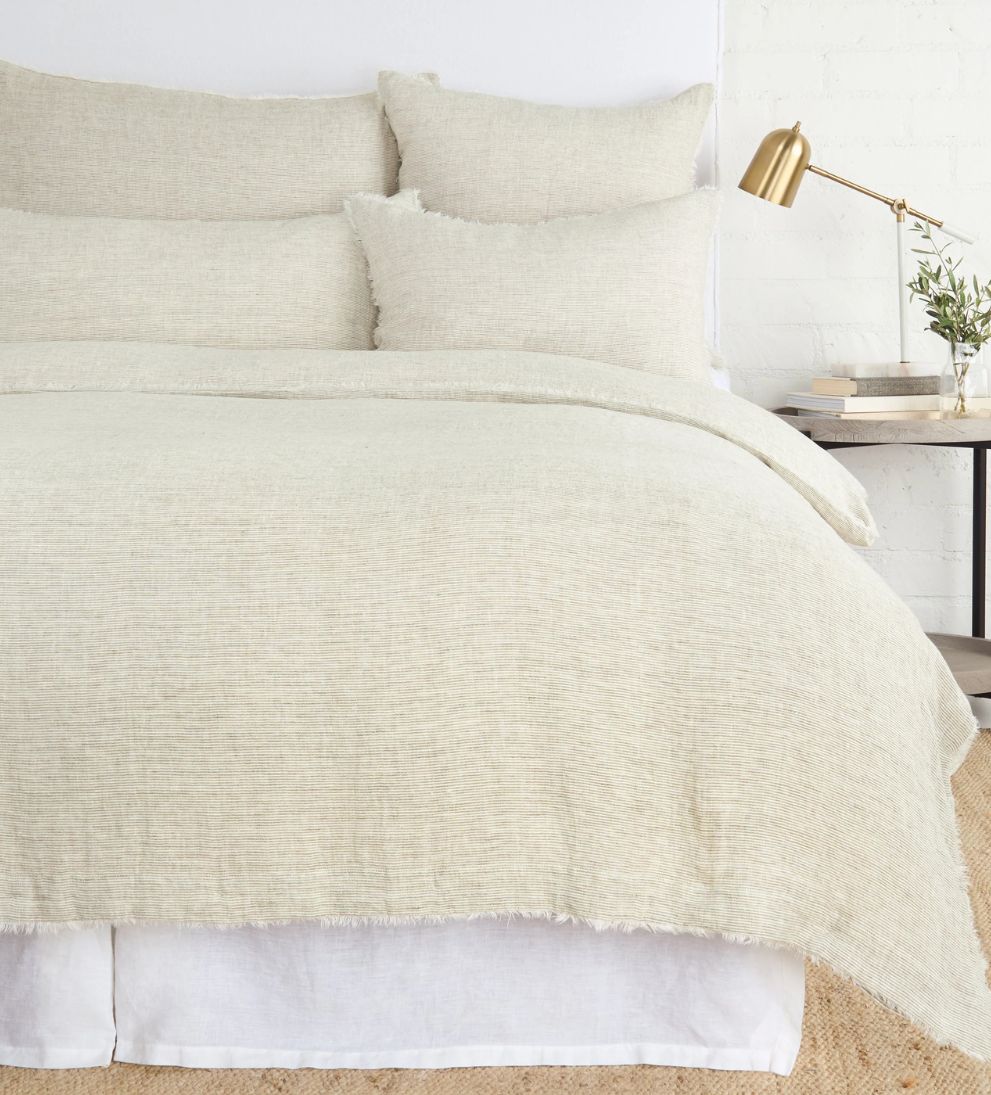 Logan Duvet Cover in Olive Bedding