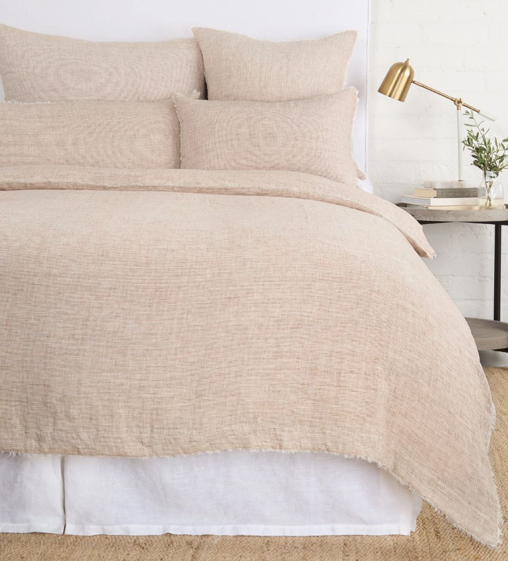 Logan Duvet Cover in Terra Cotta Bedding