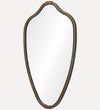 Lucca Mirror in Aged Brass Leaf Wall Mirrors