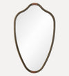 Lucca Mirror in Aged Brass Leaf Wall Mirrors