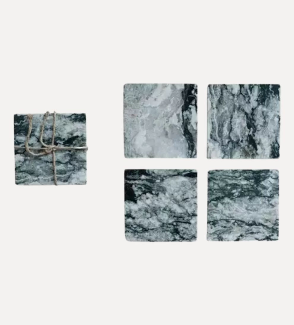 Marble Coasters, Set of 4 Coasters