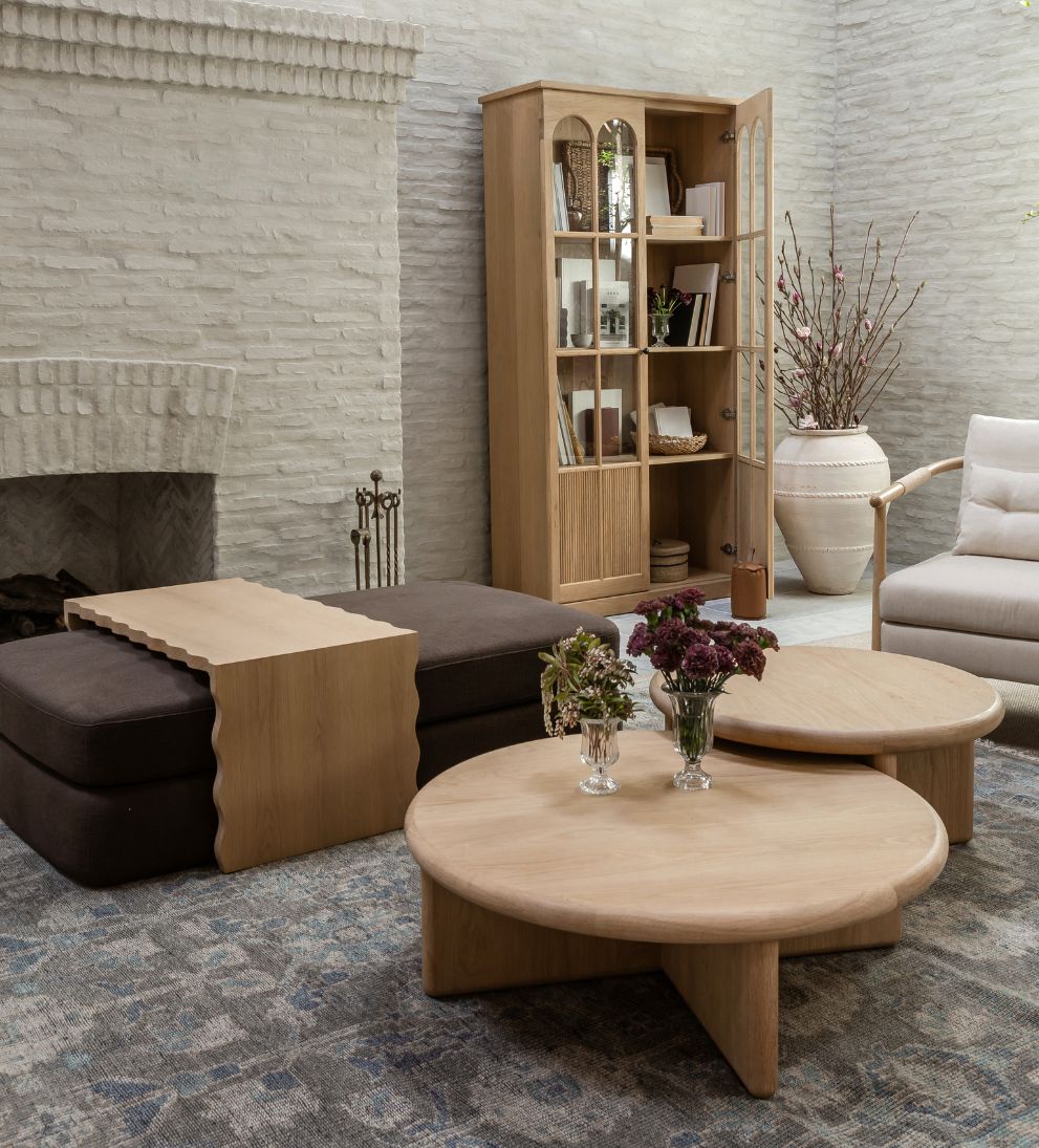 Austin White Oak Nested Coffee Table Coffee Tables