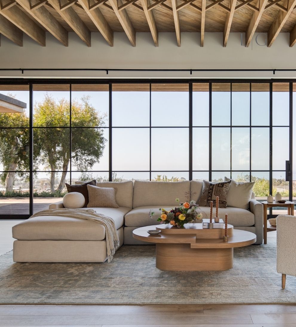 Mckenna Custom Left-Facing 134" Sectional Sofas