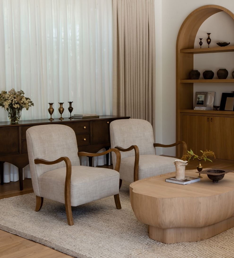 Milos Custom Walnut Lounge Chair Lounge Chairs