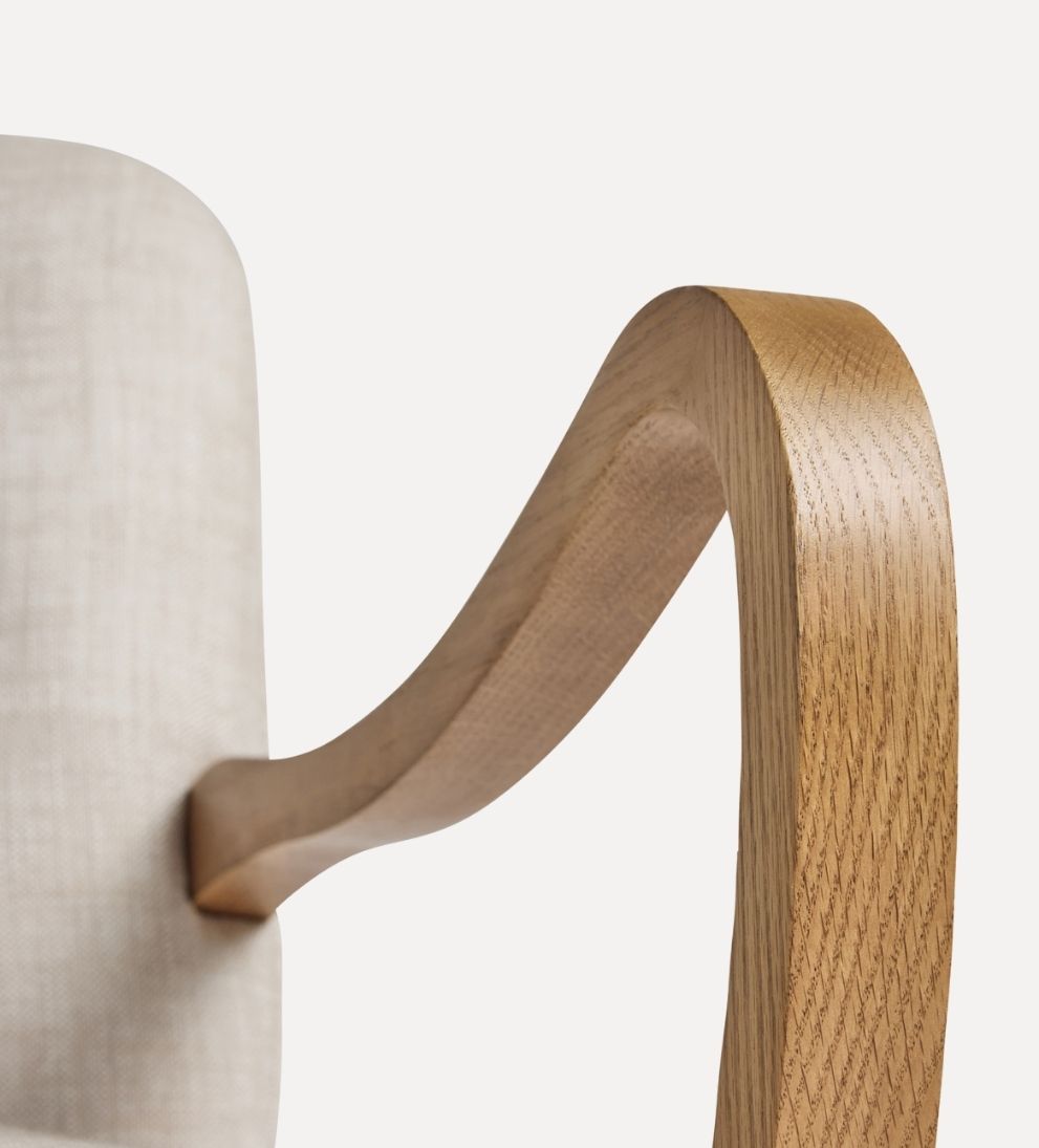 Milos Custom Walnut Lounge Chair Lounge Chairs