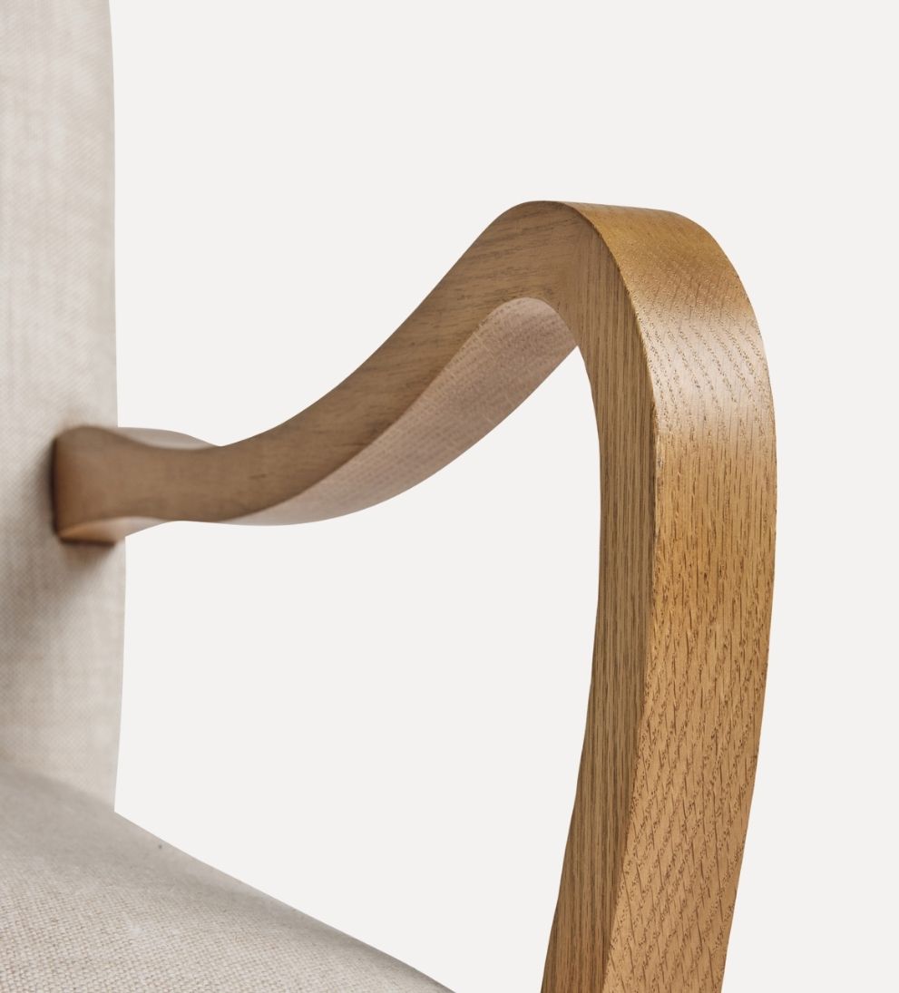 Milos Custom Walnut Lounge Chair Lounge Chairs
