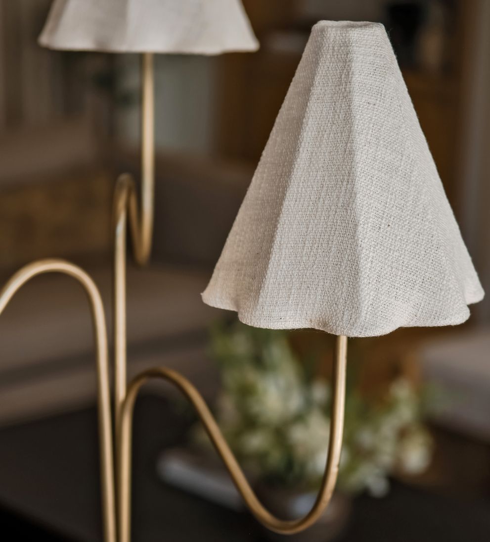 Camille Multi-Light Brass Floor Lamp Floor Lamps