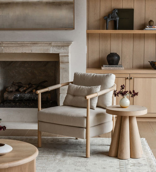 Nelson White Oak Side Table