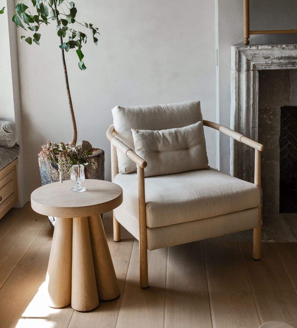 Nelson White Oak Side Table Side Tables