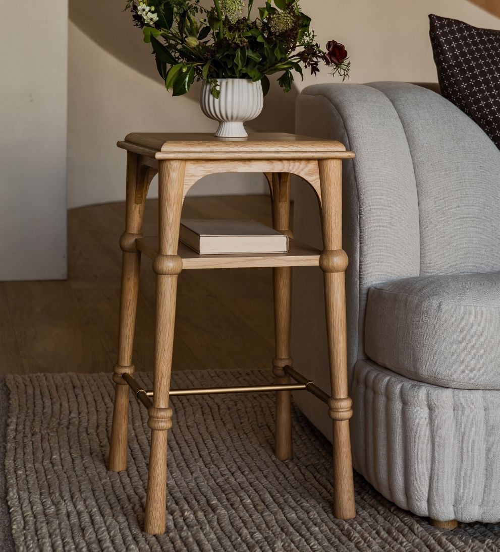 Peony Chestnut Shelf Side Table Side Tables