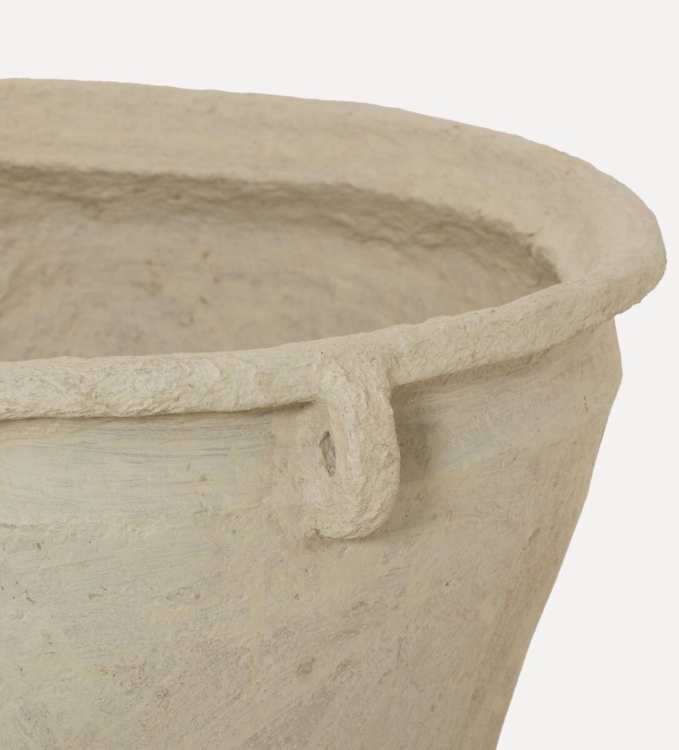 Oliver Tall Paper Mache Vessel Planters + Pots