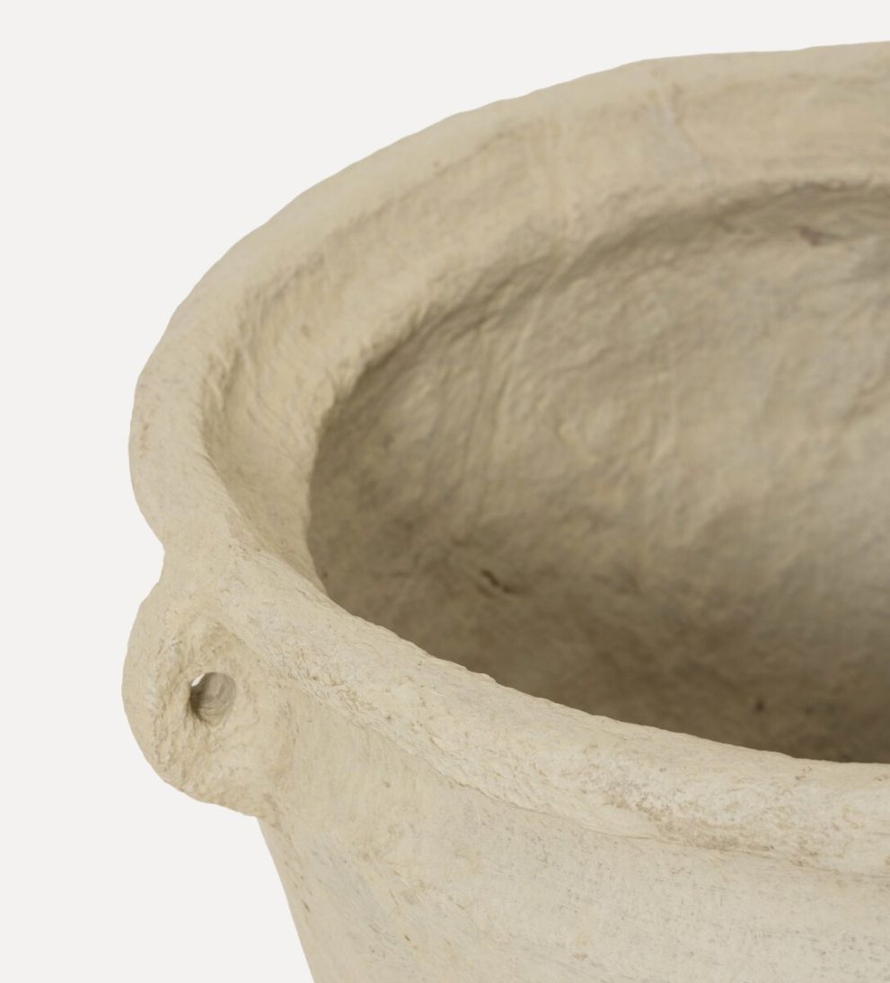 Oliver Tall Paper Mache Vessel Planters + Pots