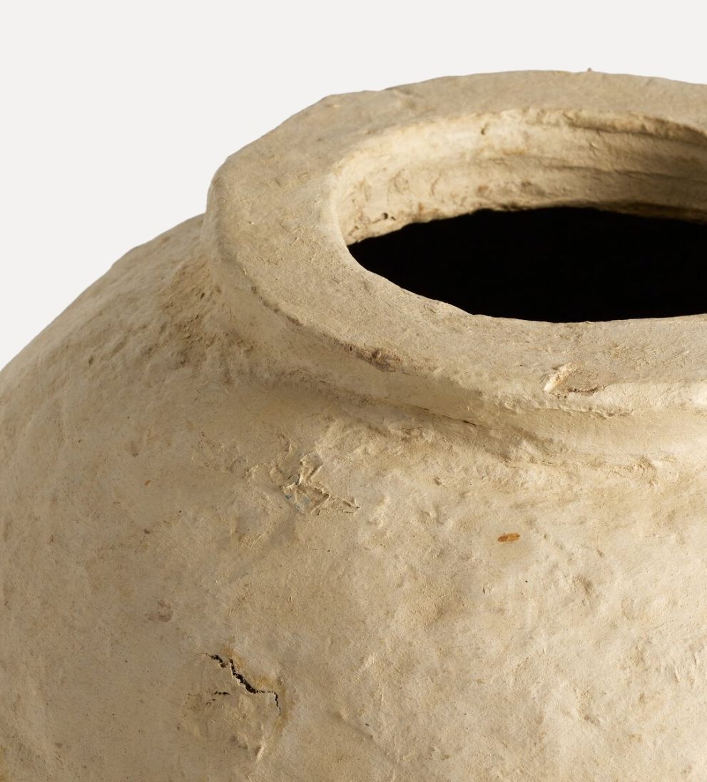 Olivos Paper Mache Vessel Planters + Pots